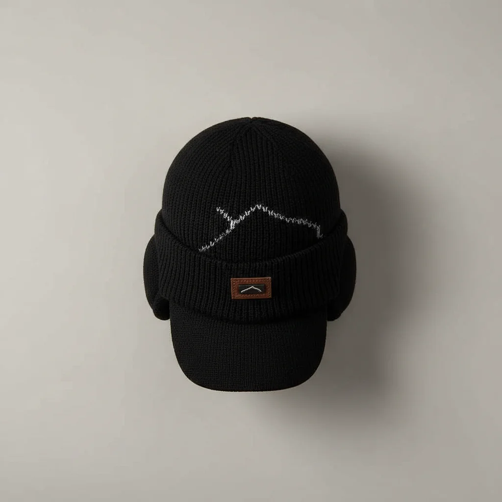 casquette trial bonnet maille interne noire - Vue 3 - casquette trial