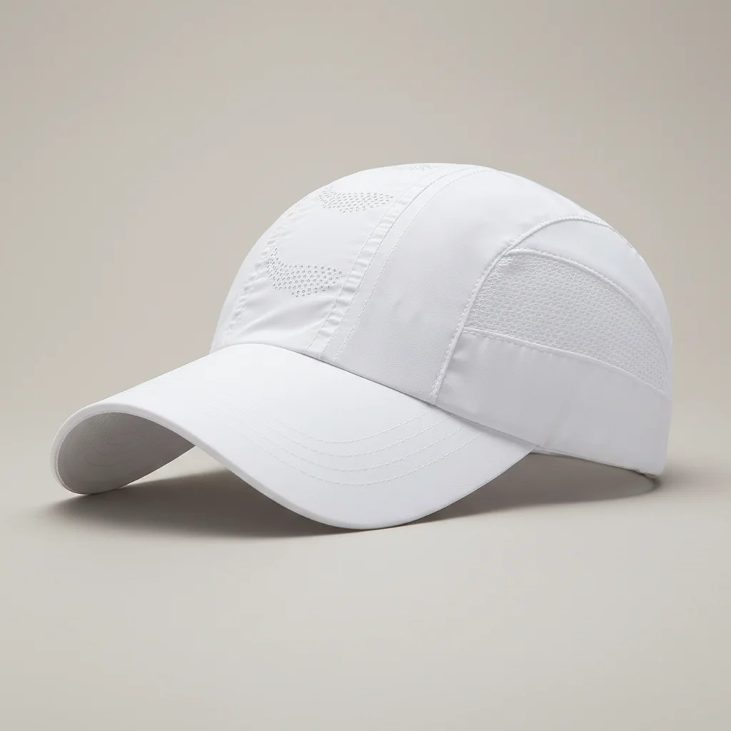 Casquette trial maille interne respirante blanche - Vue 4 - casquette trial