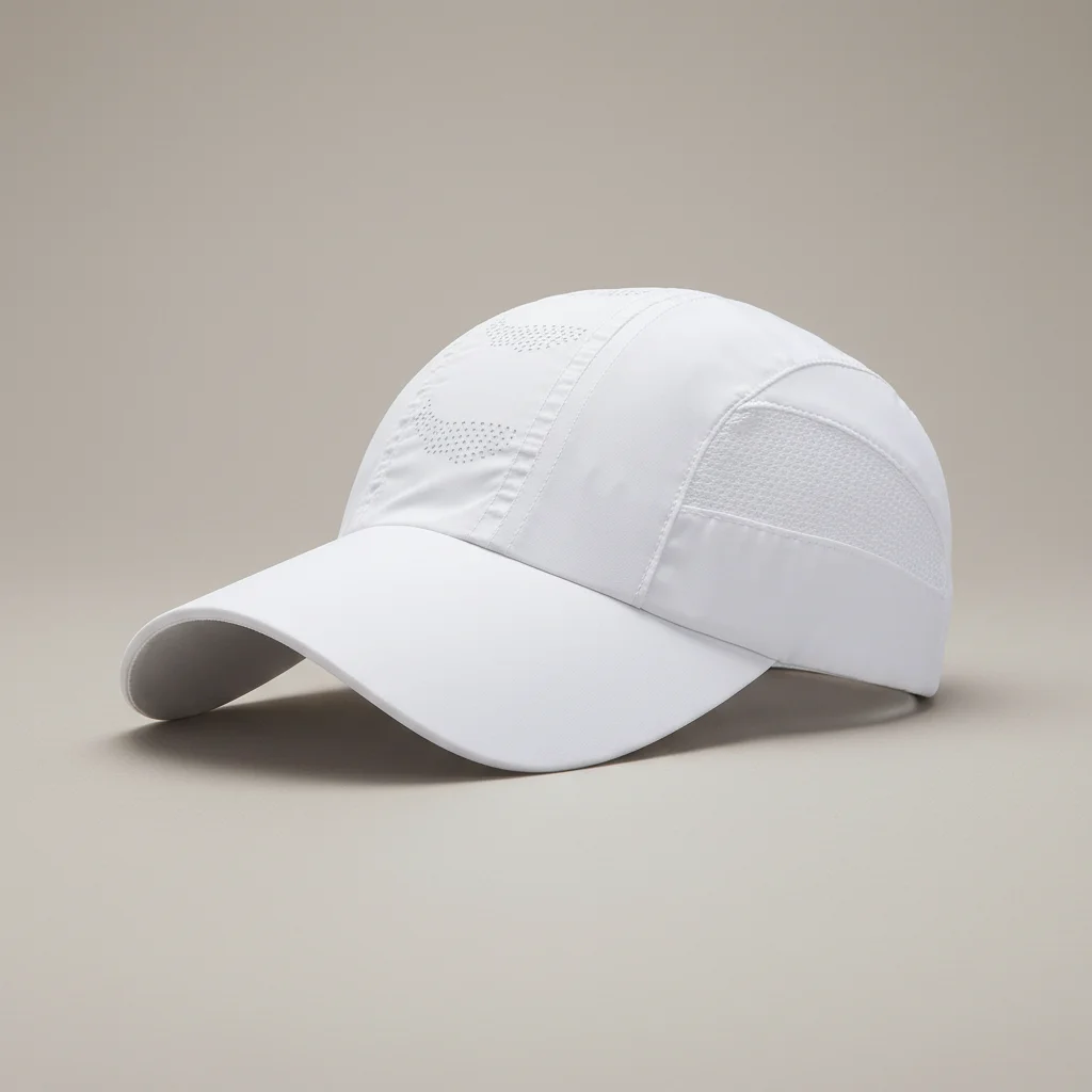 Casquette trial maille interne respirante blanche - Vue 5 - casquette trial