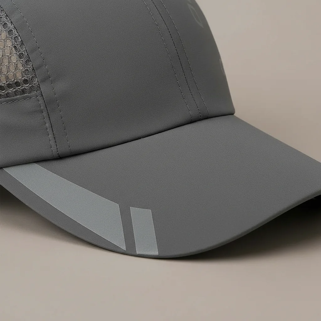 Casquette trial running homme maille respirante grise - Vue 4 - casquette trial