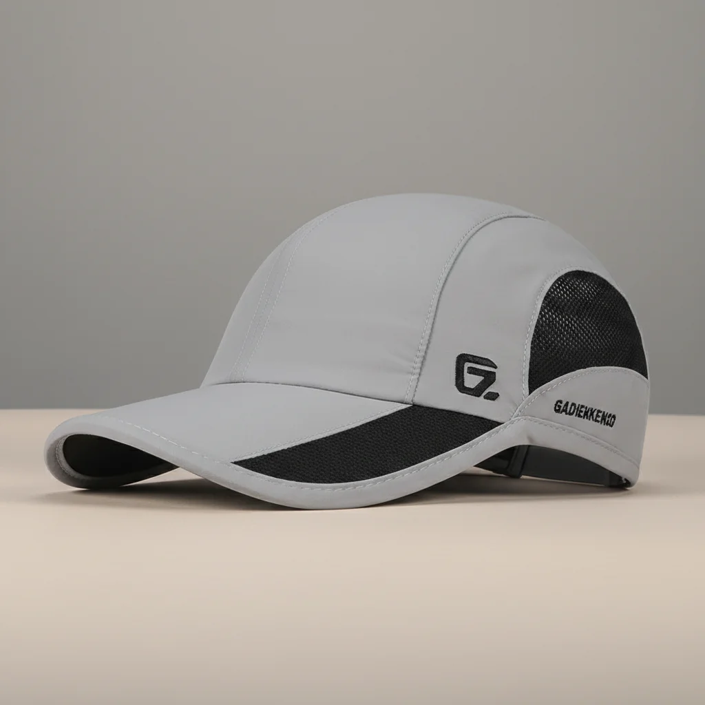 Casquette trial sport maille interne réglable grise - Vue 1 - casquette trial