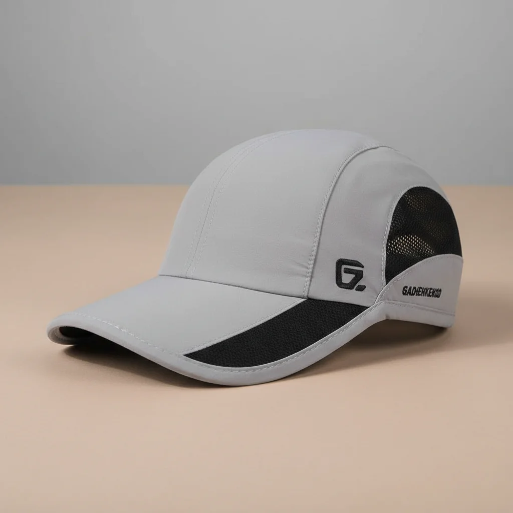 Casquette trial sport maille interne réglable grise - Vue 3 - casquette trial