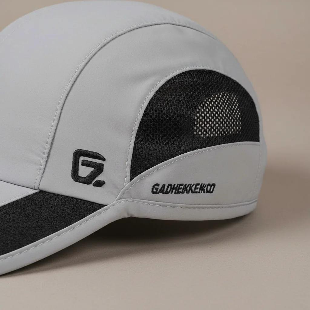 Casquette trial sport maille interne réglable grise - Vue 4 - casquette trial