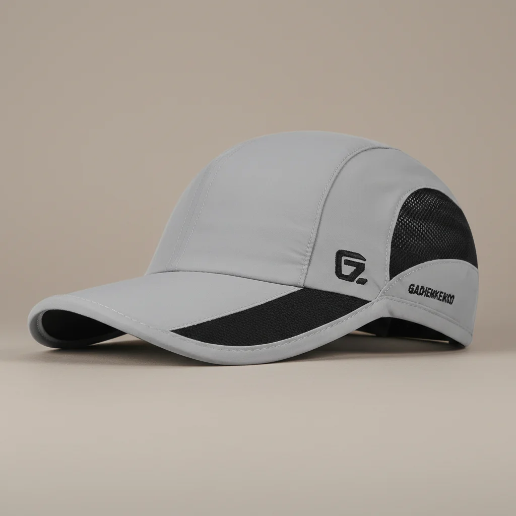 Casquette trial sport maille interne réglable grise - Vue 5 - casquette trial