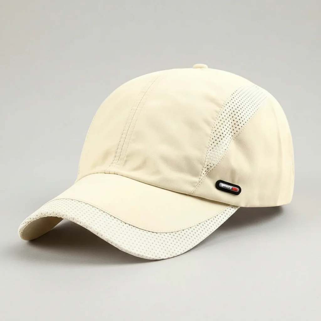 casquette trial sport polyester maille interne beige - Vue 2 - casquette trial