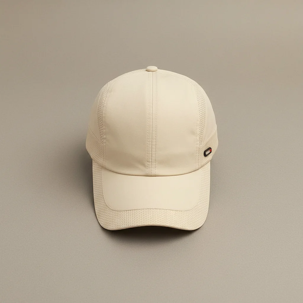 casquette trial sport polyester maille interne beige – Image 3