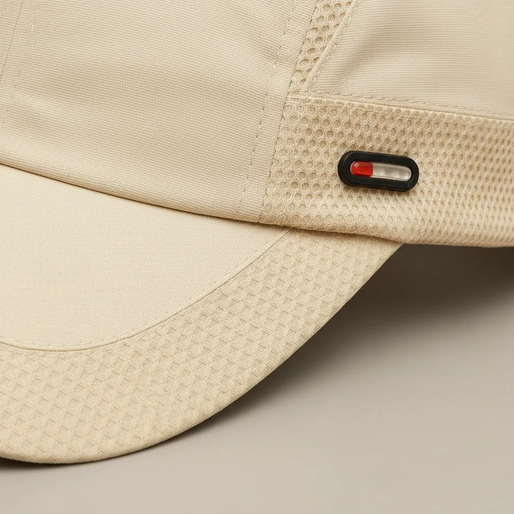 casquette trial sport polyester maille interne beige - Vue 4 - casquette trial